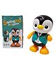 AKN TOYS Dancing Penguin Toy Robot with Lightning Swinging Arms in Suit and Music - Multicolor