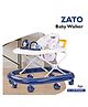 Baybee Bizzy Round Activity Walker with Adjustable Height and Musical Toy Bar - Dark Blue
