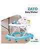 Baybee Bizzy Round Activity Walker with Adjustable Height and Musical Toy Bar - Green