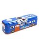Crackles Cartoon Printed Metal Dual Compartment School Moving Car Pencil Box - (Color and Design May Vary)