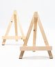Crackles 6 X 6.5 Inch Table top Adjustable Mini Wooden Easel Stand for Art Painting Artist Students Kids and Displaying Photos (Set of 2)
