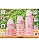 The Little Lookers High Borosilicate Glass Feeding Bottle with soft Flow control & Anti Colic Nipple (Pack of 3)