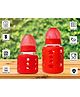 The Little Lookers High Borosilicate Glass Feeding Bottle with Soft Flow Control & Anti Colic Nipple (pack of 2)