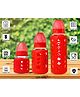 The Little Lookers High Borosilicate Glass Feeding Bottle with soft Flow control & Anti Colic Nipple (Pack of 3)