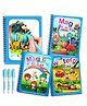 MUREN Reusable Magic Water Painting Coloring Activity Book, Assorted Color and Design Pack of 3