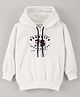 Grab It Full Sleeves Hoodie Text Print - White