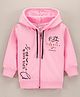 Grab It Full Sleeves Hooded Sweatshirt Text Print - Light Pink