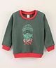 Grab It Full Sleeves Sweatshirt Placement Print- Green