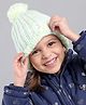 Babyhug Blend Knit Woolen Beanie Multicolour - Diameter 12 cm