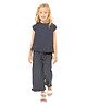 Cherry Crumble By Nitt Hyman Sleeveless Polka Dots Print Top With Bottom - Navy Blue