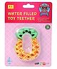 Toes2Nose Pineapple Shape Water Filled Toy Teether - Orange