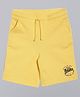 3PIN Superior Vintage Athletics Text Placement Print Shorts - Yellow