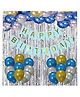 Funcart Happy Birthday Balloon And Banner Decoration Multicolor  Pack Of 53