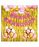 Funcart Happy Birthday Balloon And Banner Decoration Multicolor  Pack Of 53
