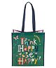 Stephen Joseph Large Recycled Gift Bag Think Happy Print - Assorted Color