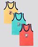 Cucumber Cotton Sleeveless Vests Pack of 3 (Color & Print May Vary)