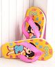 Dora Slip On Flip Flops Dora the Explorer Print - Light Yellow Pink
