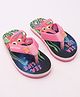 Toothless Slip On Flip Flops Sea Life Print- Blue Pink