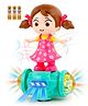 Fiddlerz 360 Degree Rotating Musical Dancing Girl with 5D Light & Musical - Pink