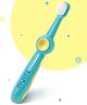 Bonfino Nano Bristles Toothbrush Free Size - Blue| Feather Soft Bristles| Easy Grip Anti-slip Handle| for 6+ months Boys & Girls| Ideal Brush Head Size