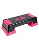 Reach Premium Adjustable Home Gym Fitness Aerobic Stepper - Pink & Black