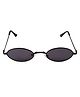 Spiky 100 % UV Protection Oval Sunglasses - Black