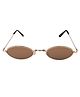 Spiky 100 % UV Protection Oval Sunglasses - Brown
