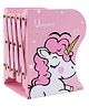 BeeWee Bookends Unicorn Book Stand Shelf Organiser- Pink