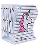 BeeWee Bookends Unicorn Book Stand Shelf Organiser- White