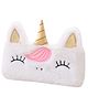 BeeWee Unicorn Fur Faux Pencil Pouch Stationery Organiser - White