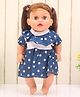 Speedage Sitting Fashion Doll Blue - Height 30 cm