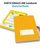 SHETH Single Line 16.5 cm X 27 cm size 76 Pages Long Notebooks for Kids Pack of 12 - English