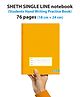 SHETH Single Line 18 cm X 24 cm A5 size 76 Pages Notebooks for Kids Pack of 12 - English