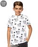 Jack & Jones Junior Cotton Half Sleeves T-Shirt Printed - White