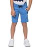 Jack & Jones Junior Mid Thigh Solid Color Shorts - Blue