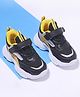 Cute Walk by Babyhug Velcro Closure Sport Shoes- Black