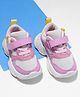 Cute Walk by Babyhug Velcro Closure Sneakers- Pink White