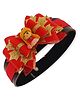 NYRA DESIGN STUDIO Glitter Finish Bow & Doll Patched Headband - Red