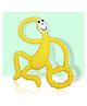 Bembika Monkey Shape Baby Teether Toys - Yellow