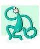 Bembika Monkey Shape Baby Teether Toys - Green