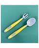 Bembika Baby Training Spoon and Fork Set - Sky Blue & Yellow