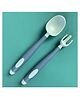 Bembika Baby Training Spoon and Fork Set - Mist Blue