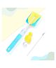 Bembika Baby Bottle Brush Baby Feeding Bottle Cleaner Brush 3 Piece - Blue