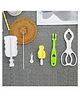Bembika Baby Bottle Brush Baby Feeding Bottle Cleaner Brush 5 Piece - White