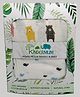 Kindermum Organic Cotton Muslin Swaddle Blanket Large Size 110 cm X 110 cm Set of 2 Bear & Whale