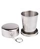 MOMISY Portable Folding Stainless Steel Water Mug Silver - 150 ml