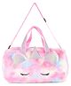 Sanjis Enterprise Fur Duffle Bag Unicorn Theme - Multicolor