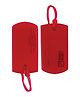 Travel Blue Jelly I.D. Tags Pack of 2 - Red