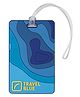 Travel Blue Map ID Tag-Blue