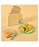 Playbox Wooden Toaster Kitchen Set - 11 Pieces